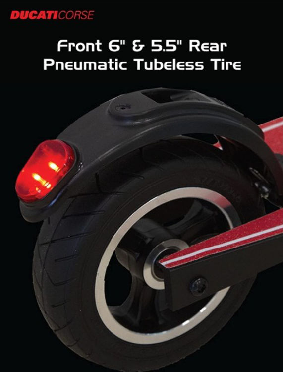 صورة Ducati Corse Air Electric Scooter - Red
