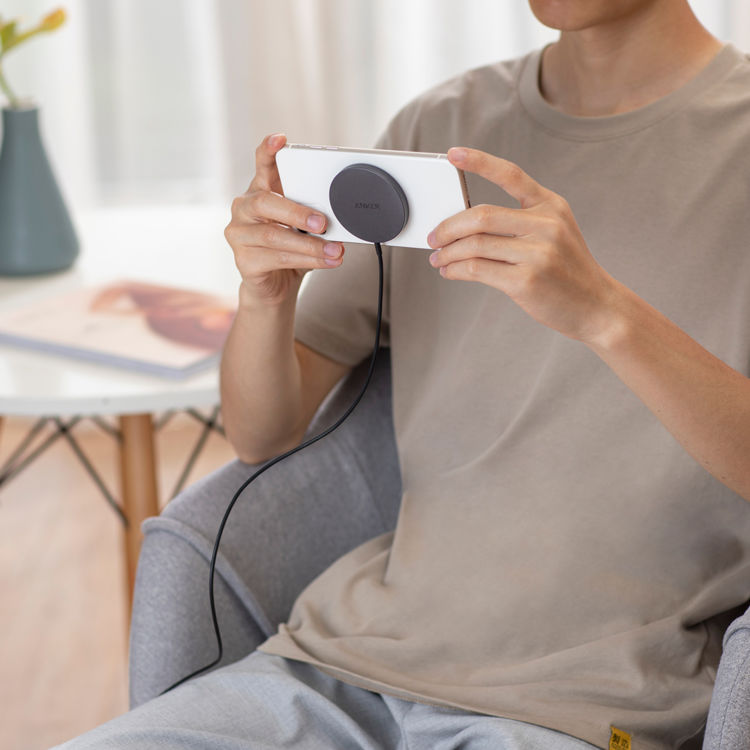 صورة Anker PowerWave Select+ Magnetic Wireless Charging Pad - Black