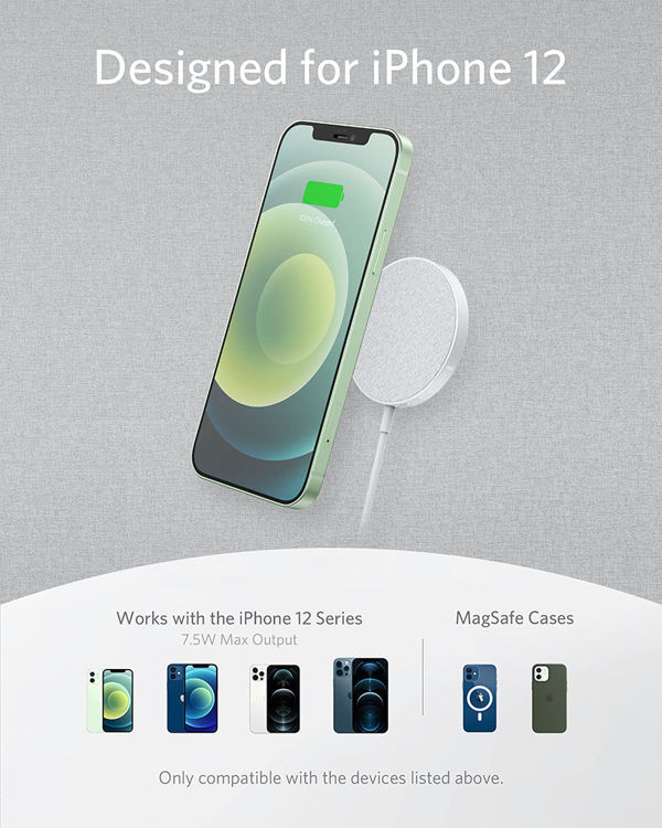 صورة Anker PowerWave Select+ Magnetic Wireless Charging Pad - Black