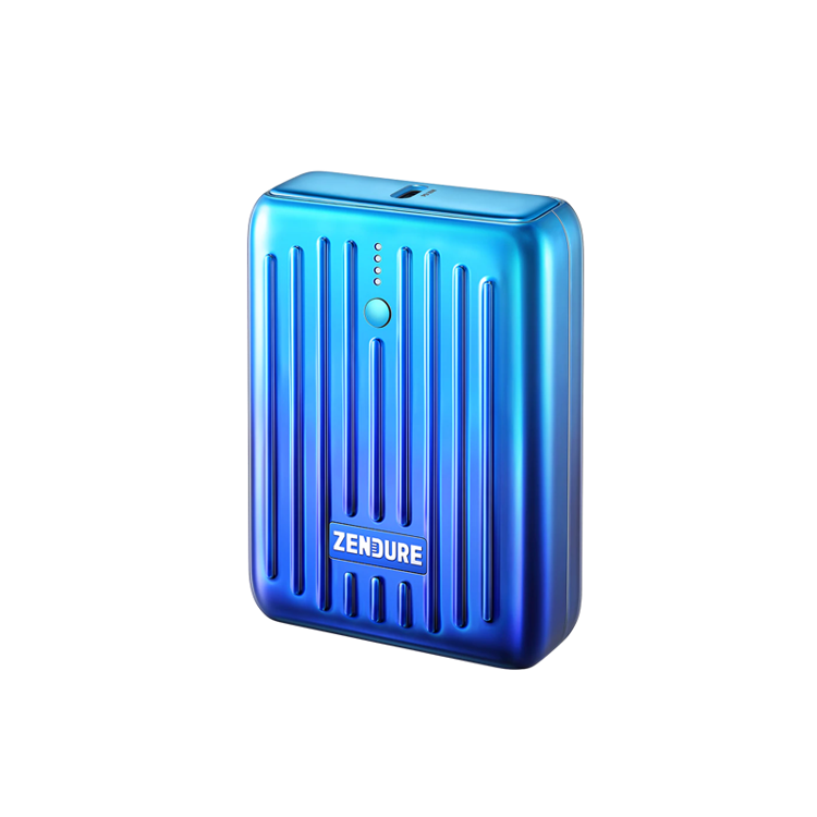 صورة Zendure SuperMini 10,000mAh 20W PD Credit Card Sized Power Bank _Blue