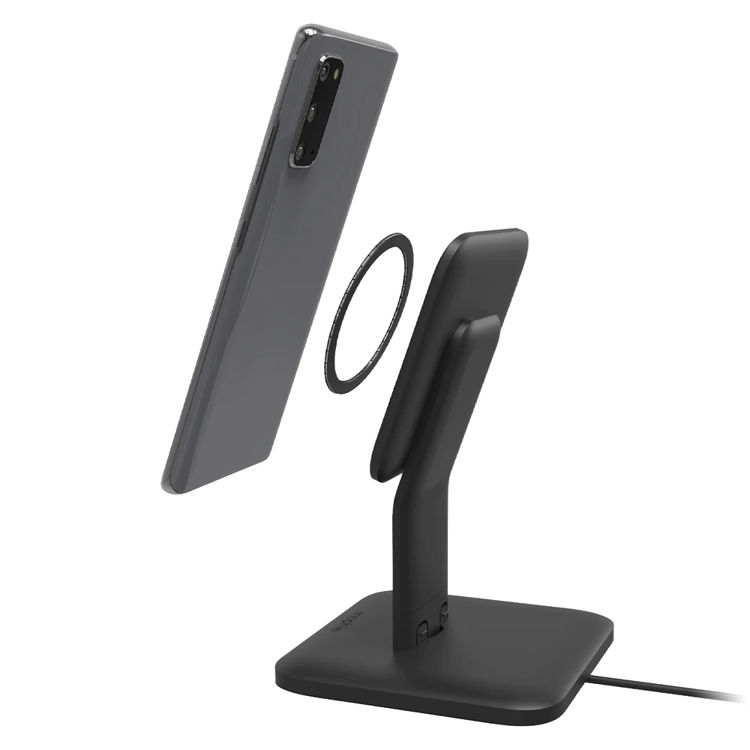 Picture of Mophie Snap+ Wireless Charging Stand 15W for iPhone , Smartphones  Qi-enabled Devices