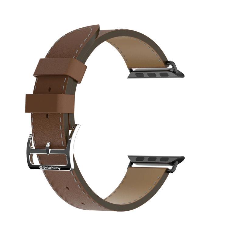 صورة SwitchEasy Classic Genuine Leather Apple Watch Band (42/44/45mm) Brown