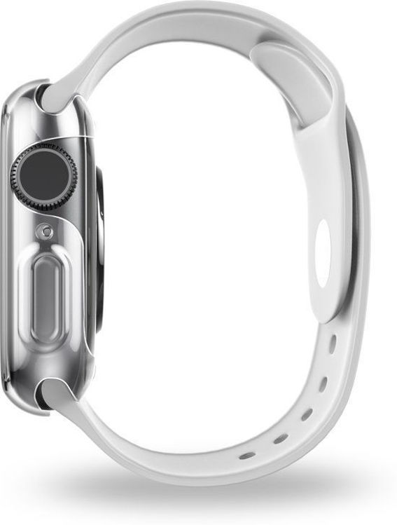 صورة UNIQ GARDE HYBRID WATCH CASE WITH SCREEN PROTECTION 45MM 
DOVE (CLEAR"