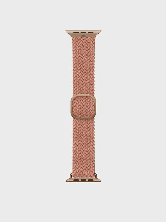 Picture of UNIQ ASPEN BRAIDED APPLE WATCH STRAP 41/40/38MM GRAPEFRUIT 
PINK 