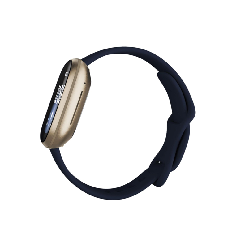 Picture of Fitbit Versa 3 Fitness Smartwatch - Midnight/Soft Gold Aluminum