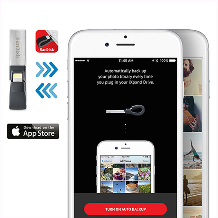 صورة SANDISK iXPAND FLASH DRIVE 64GB