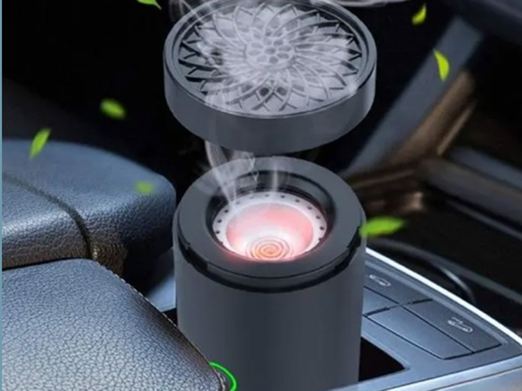 صورة Green Lion Smart Bakhour Rechargeable Electric Car Incense Burner -Pink