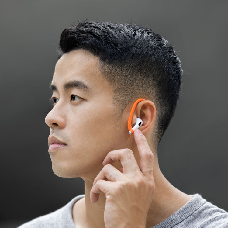صورة UNIQ NEXO ACTIVE HYBRID SILICONE AIRPODS 3RD GEN CASE WITH SPORTS EAR HOOKS CASPIAN (BLUE)
