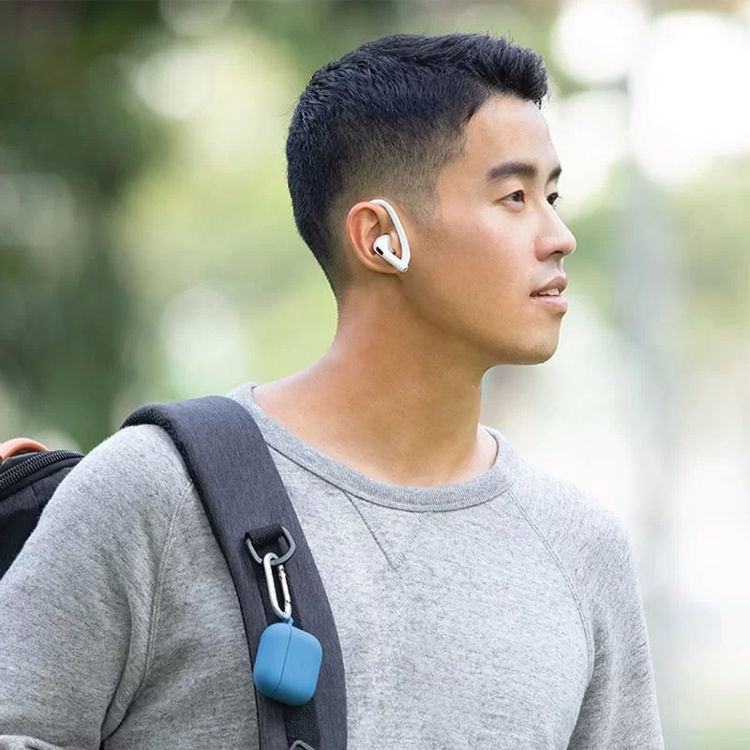 صورة UNIQ NEXO ACTIVE HYBRID SILICONE AIRPODS 3RD GEN CASE WITH SPORTS EAR HOOKS PINE (GREEN)