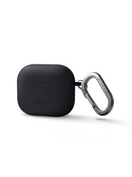 Picture of UNIQ NEXO ACTIVE HYBRID SILICONE AIRPODS 3RD GEN CASE WITH SPORTS EAR HOOKS CHARCOAL (GREY)