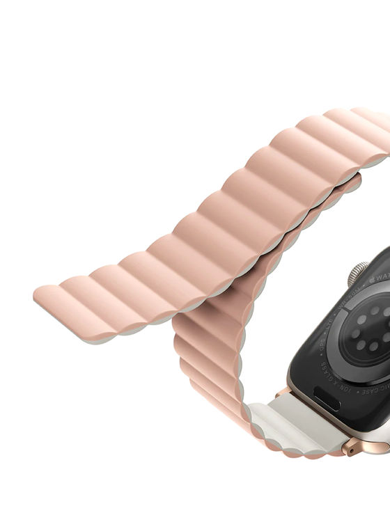 صورة UNIQ REVIX REVERSIBLE MAGNETIC APPLE WATCH STRAP 41/40/38MM 
BLUSH (PINK/BEIGE)"