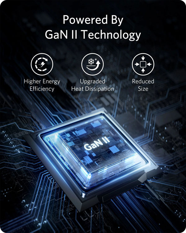صورة ANKER POWERPORT III 3-PORT 65W POD B2B - BLACK