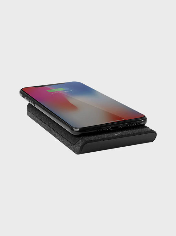 صورة UNIQ VERTEX DUO 2 IN 1 FAST WIRELESS CHARGER 15W CHARCOAL 
(DARK GREY)"