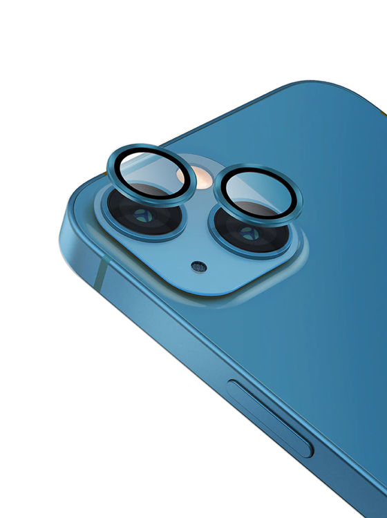 Picture of UNIQ OPTIX Camera Lens Protector iPhone 13/13 Mini Caspian (Blue)