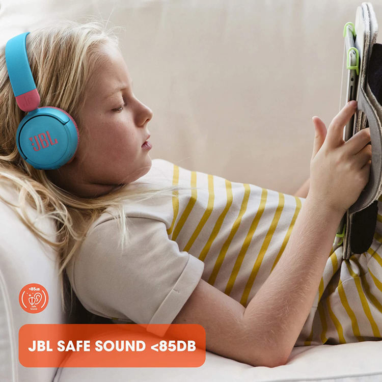 Picture of JBL Jr 310  Childrens overear headphones with aux cable and built in microphone