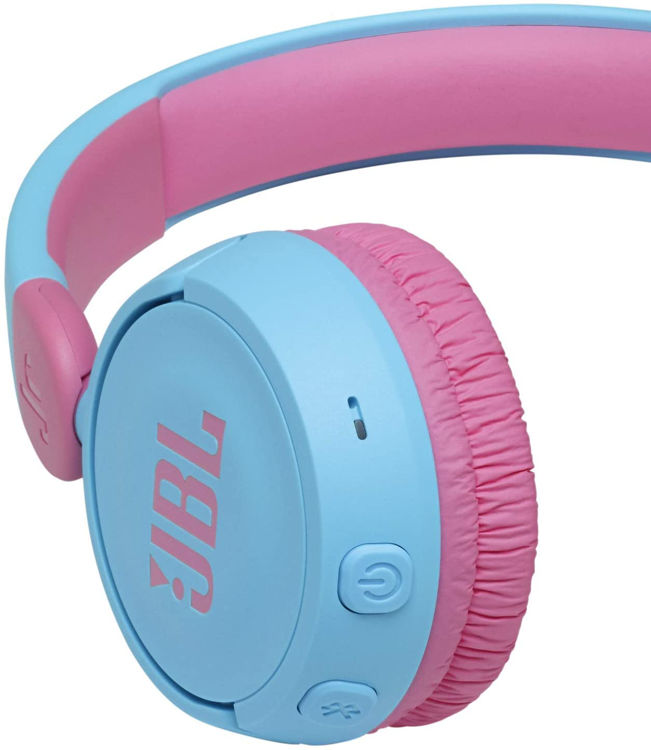 Picture of JBL JR 310 BT Children On-ear headphones Bluetooth® (1075101) Light blue, Rose Foldable