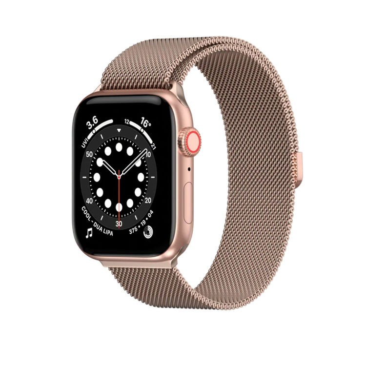 صورة SwitchEasy Mesh Stainless Steel Apple Watch Loop (38/40/41mm) Rose Gold