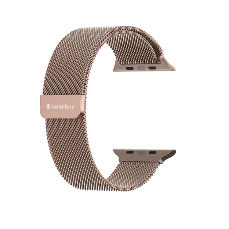 صورة SwitchEasy Mesh Stainless Steel Apple Watch Loop (38/40/41mm) Rose Gold