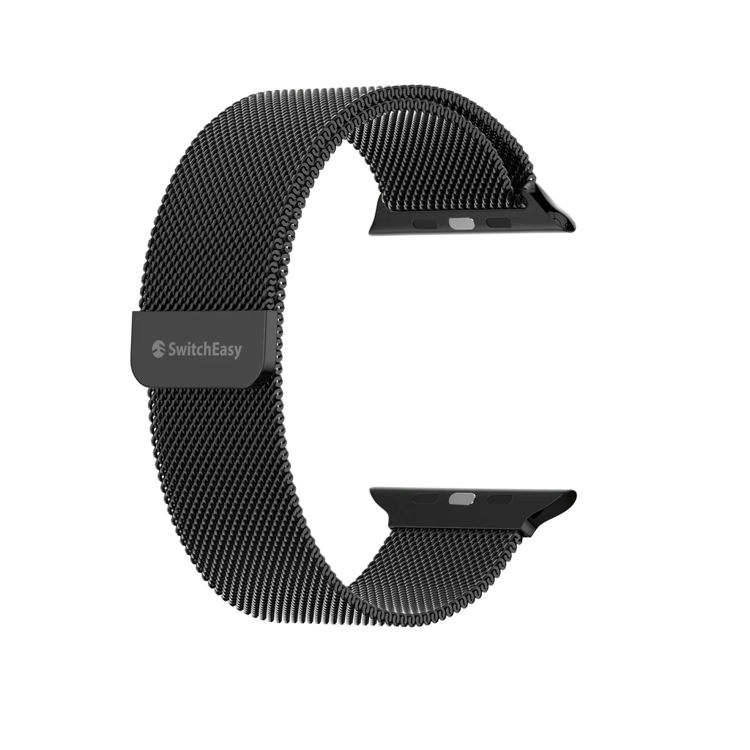 صورة SwitchEasy Mesh Stainless Steel Apple Watch Loop (42/44/45mm) Black