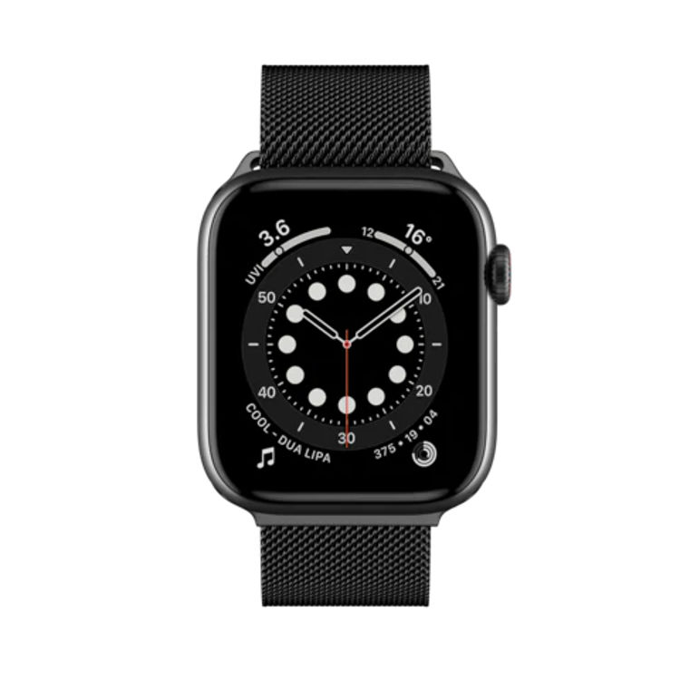 صورة SwitchEasy Mesh Stainless Steel Apple Watch Loop (42/44/45mm) Black