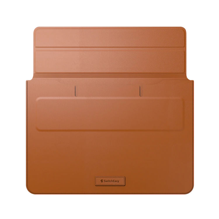 صورة SwitchEasy EasyStand Leather MacBook Sleeve (13/14 inch)  Saddle Brown