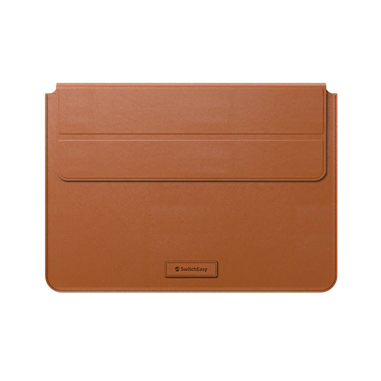صورة SwitchEasy EasyStand Leather MacBook Sleeve (13/14 inch)  Saddle Brown