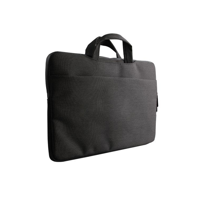 صورة UNIQ CAVALIER 2-IN-1 LAPTOP SLEEVE (UP TO 15 INCH) CHARCOAL 
(BLACK)"