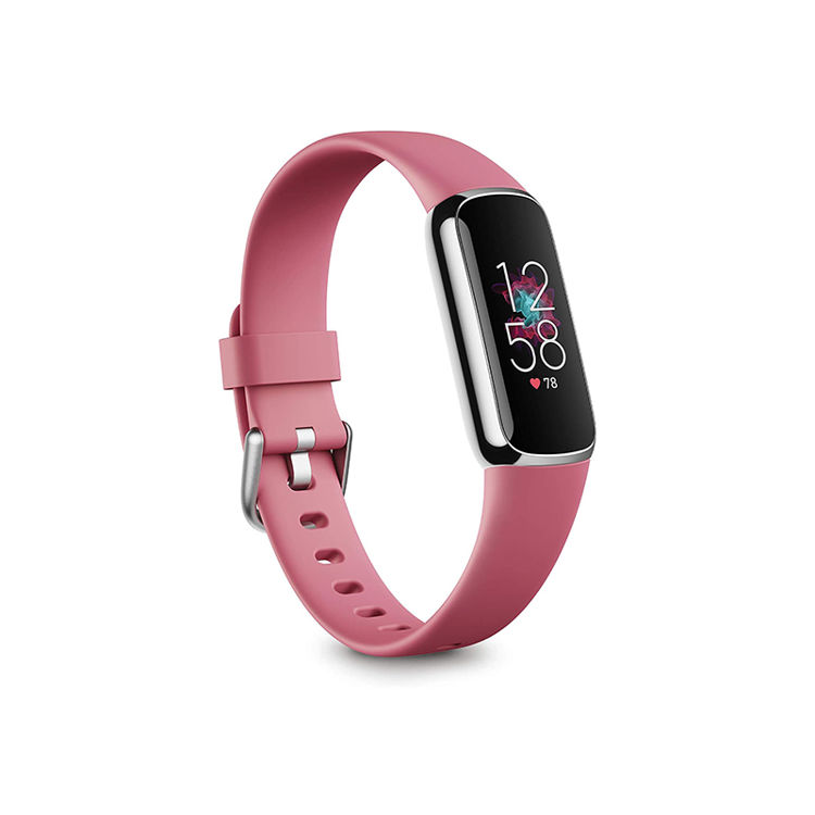 صورة Fitbit Luxe Fitness and Wellness Tracker with Stress Management (Orchid/Platinum Stainless Steel)
