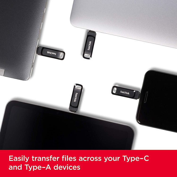 صورة SanDisk 64GB Ultra Dual Drive Go Type-C USB-C to USB 3.1 Flash Drive