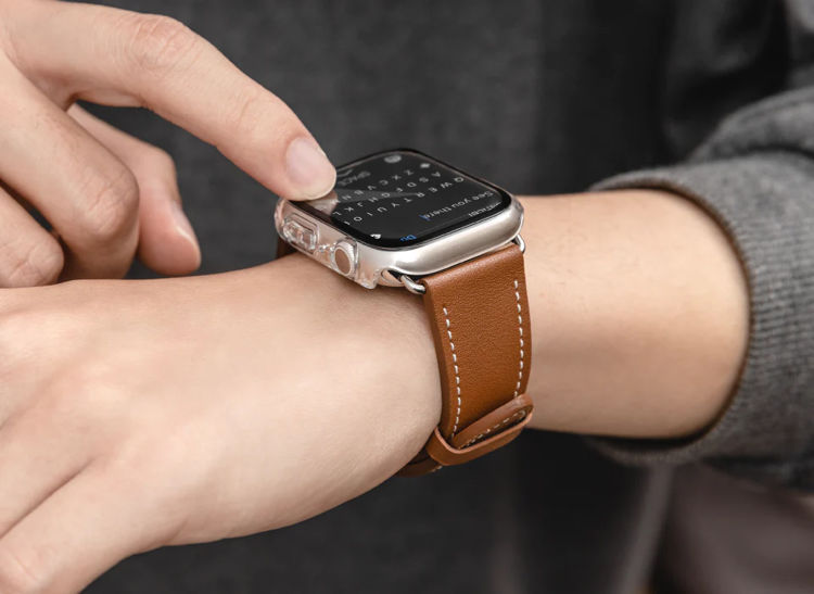 صورة SwitchEasy NUDE Tempered Glass Hybrid Case for Apple Watch Series 7 41mm