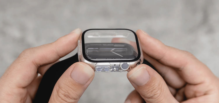 صورة SwitchEasy NUDE Tempered Glass Hybrid Case for Apple Watch Series 7 41mm
