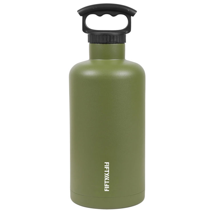 صورة Fifty Fifty Vacuum Insulated Tank Growler 1.9L (Olive)