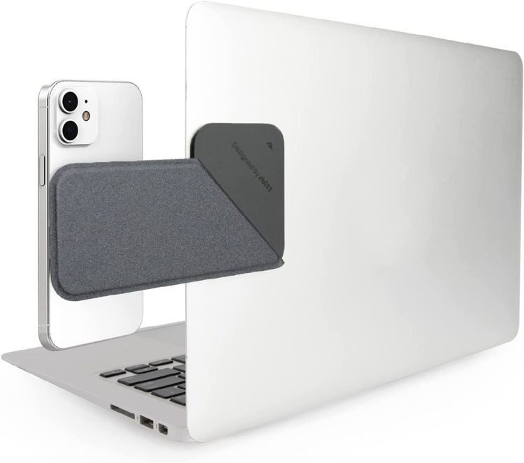 صورة Snap Laptop Phone Holder Grey - MagSafe Compatible