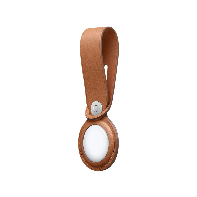 صورة AirTag Leather Loop - Saddle Brown