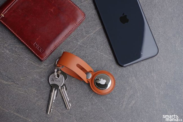صورة AirTag Leather Loop - Saddle Brown