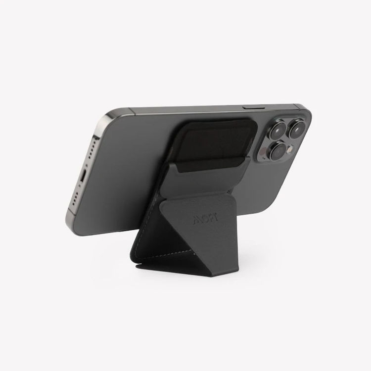 صورة Moft Snap-On Phone Stand & Wallet (Magsafe® Compatible) Ash Grey
