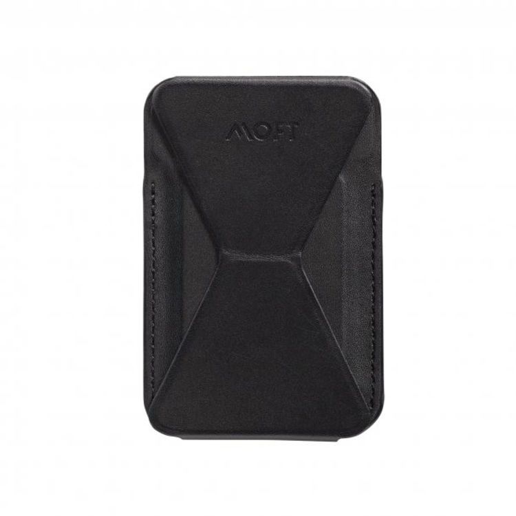 صورة Universal MOFT Snap-On Magnetic MagSafe Wallet Stand - Black