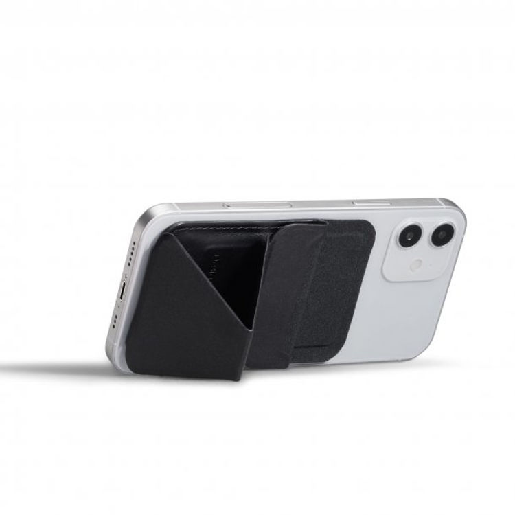 صورة Universal MOFT Snap-On Magnetic MagSafe Wallet Stand - Black