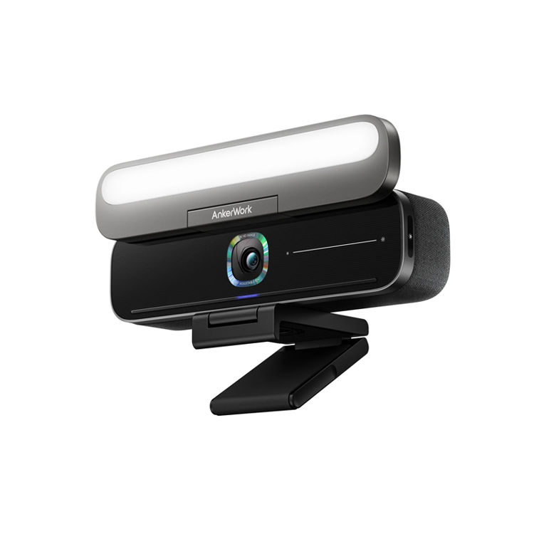 Picture of AnkerWork B600 Video Bar Webcam 2K Conference Camera Built-in Light 4-Mic Array