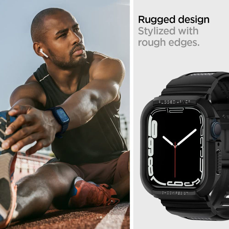 صورة SPIGEN Apple Watch Case Rugged Armor Pro - Series 8/7 / SE / 6 / 5 / 4 (45mm/44mm)
