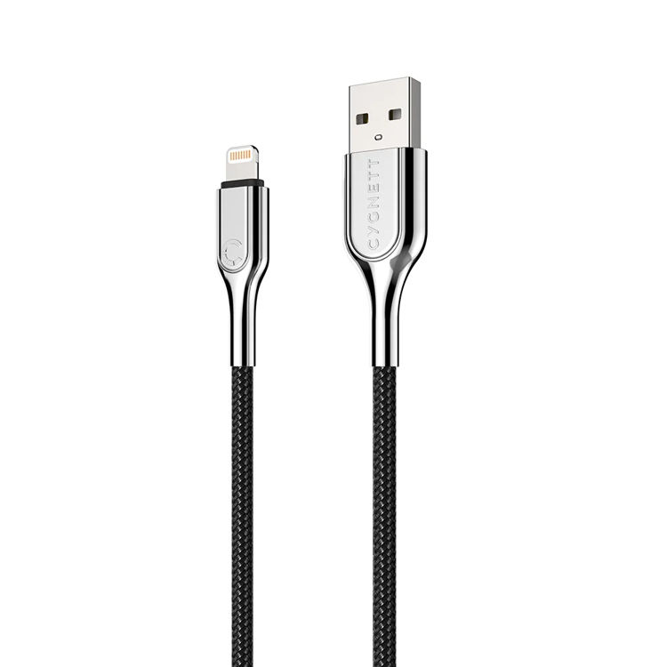 Picture of CYGNETT Armoured Lightning to USB-A Cable - Black 3m