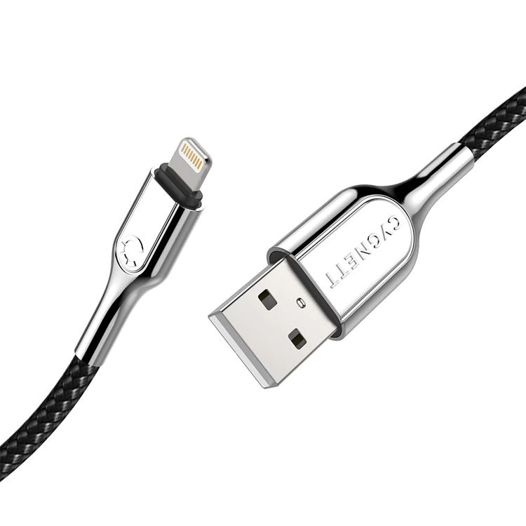 Picture of CYGNETT Armoured Lightning to USB-A Cable - Black 3m