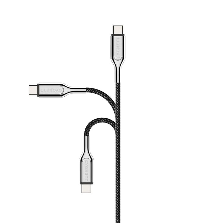 صورة CYGNETT Armoured Lightning to USB-C Cable - Black 2m