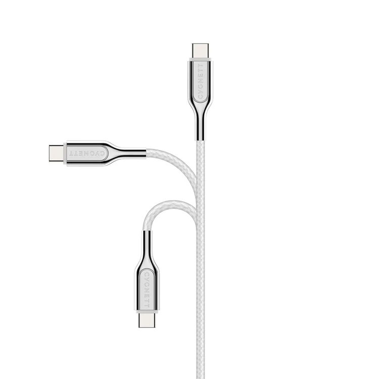 Picture of CYGNETT Armoured Lightning to USB-C Cable - White 2m