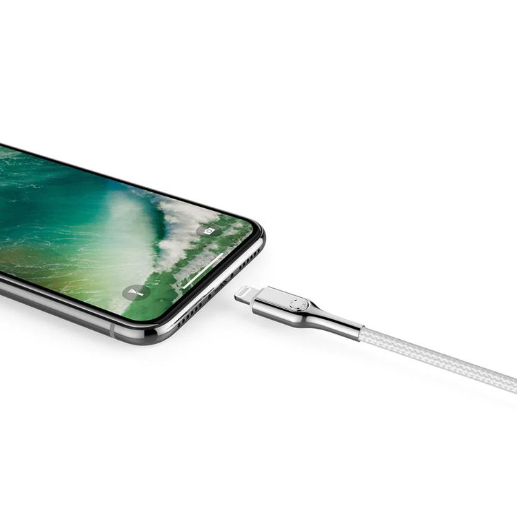 صورة CYGNETT Armoured Lightning to USB-C Cable - White 2m