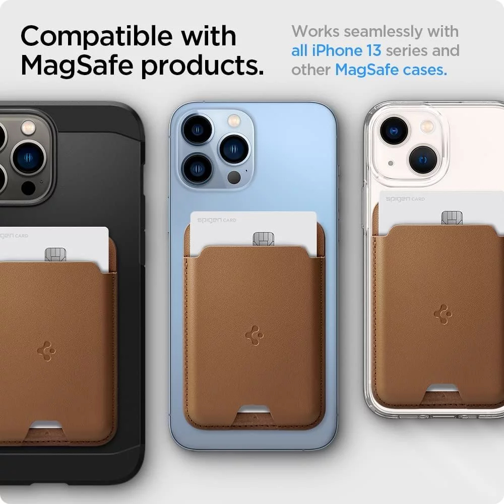 Spigen Valentinus MagSafe Universal Card Holder Brown196 Bahrain Apple