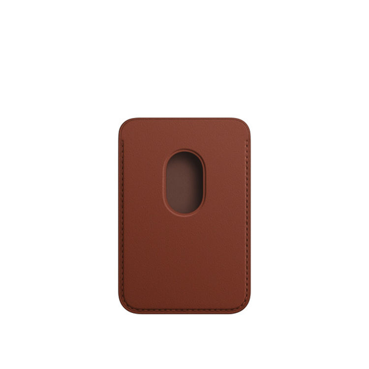 صورة Apple iPhone Leather Wallet with MagSafe Umber