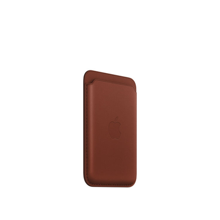 صورة Apple iPhone Leather Wallet with MagSafe Umber