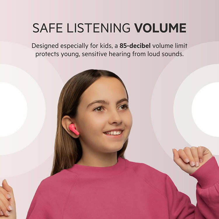 صورة Belkin SoundForm Nano Wireless Earbuds For Kids (Pink)