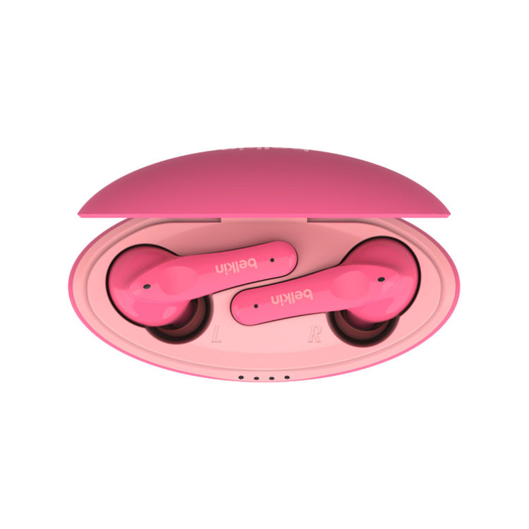 صورة Belkin SoundForm Nano Wireless Earbuds For Kids (Pink)